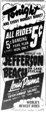 Jefferson Beach - May 11 1942 Ad (newer photo)